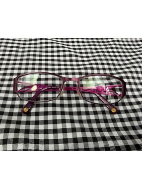 FYSH 3458 364 Eyeglasses Frames 53-17-135 Purple Magenta Rectangle Eyewear